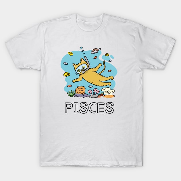 Pisces/ The Fish zodiac sign T-Shirt by pekepeke